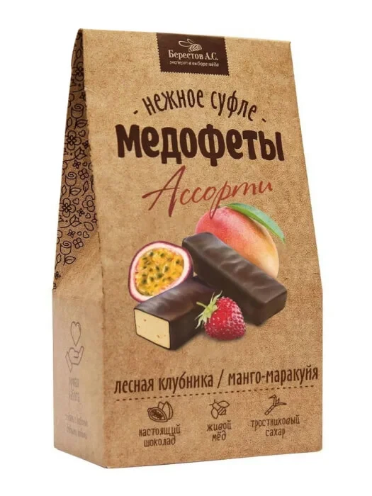  Берестов Медофеты Манго маракуйя и клубникой,150г    в Ейске