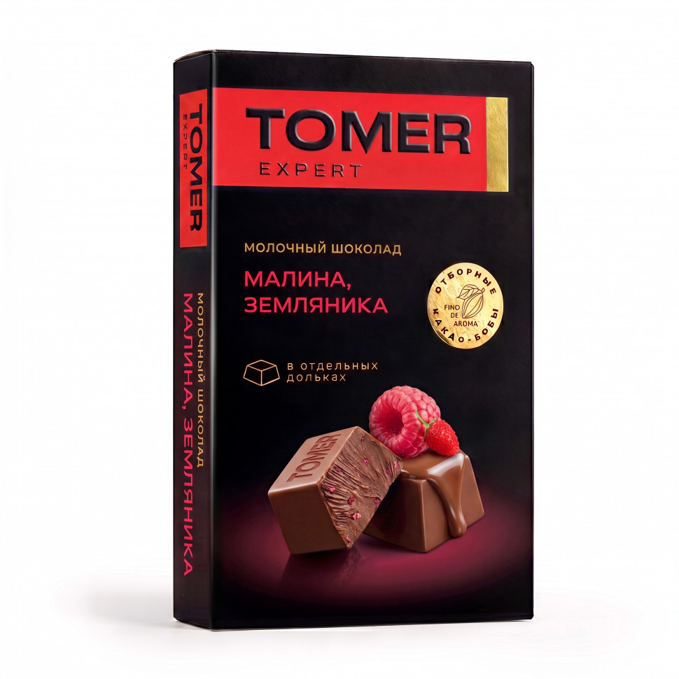  Фабрика Томер   Молочный шоколад Малина-Земляника, 90г  в Ейске