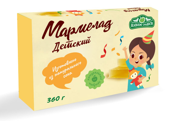 №2 Мармелад  "Детский" белевский 360г   в Ейске