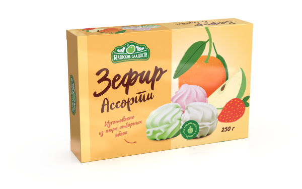 №2 Зефир белевский "Ассорти" 250г в Ейске