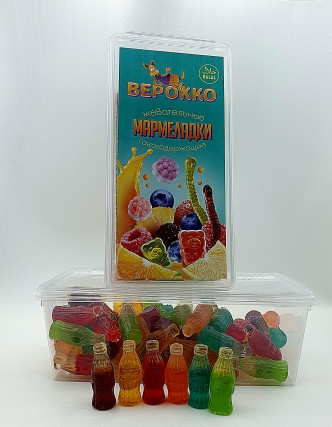  Жевательный мармелад Бутылочки, 250г      в Ейске