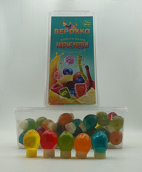 №2 Жевательный мармелад Лампочки, 250г      в Ейске